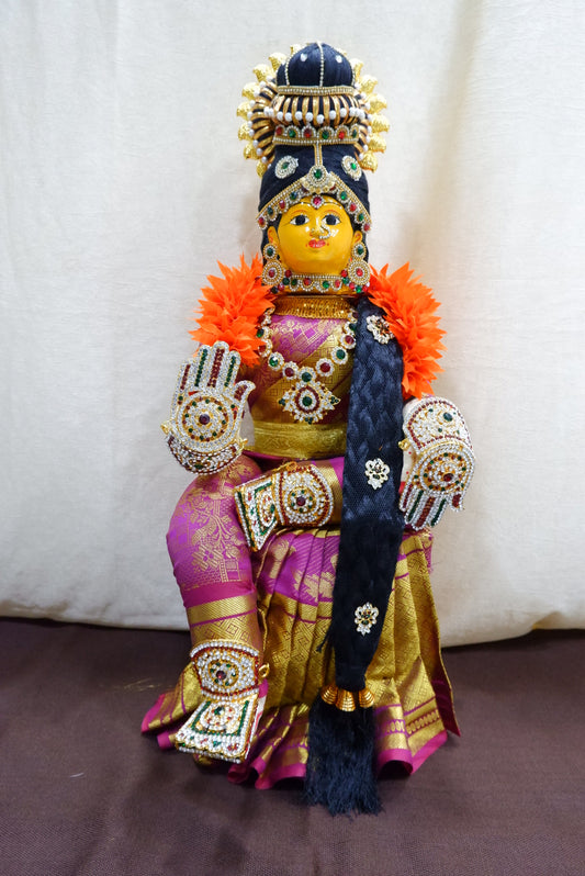 sriman ready idol wooden stand for lakshmi pooja