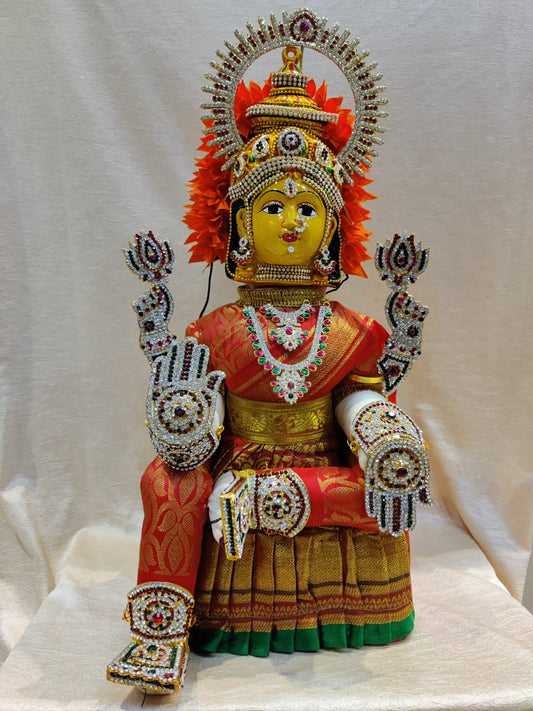 sriman ready idol in 20 inch vara maha lakshmi vratam