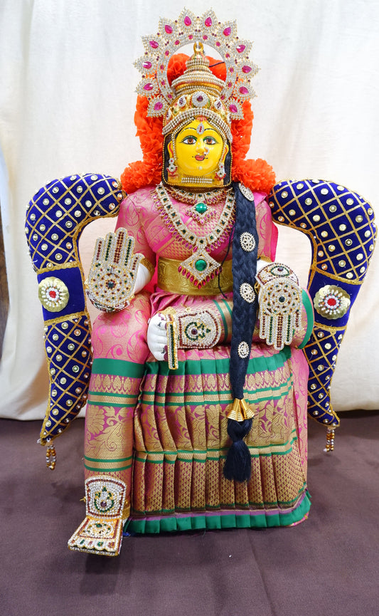sriman varamaha lakshmi ready idol 27 inches height of the doll