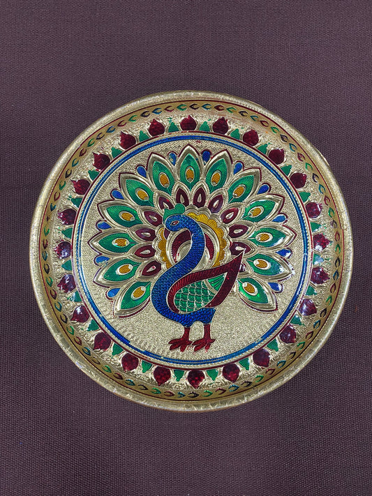 sriman Meena plate for varama lakshmi  width of the plate is 9