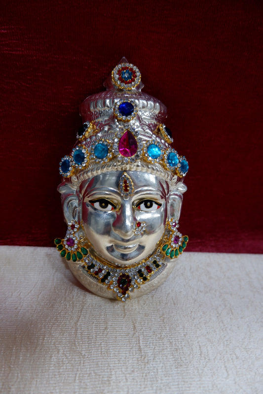 sriman design silver face for maha Lakshmi small size
