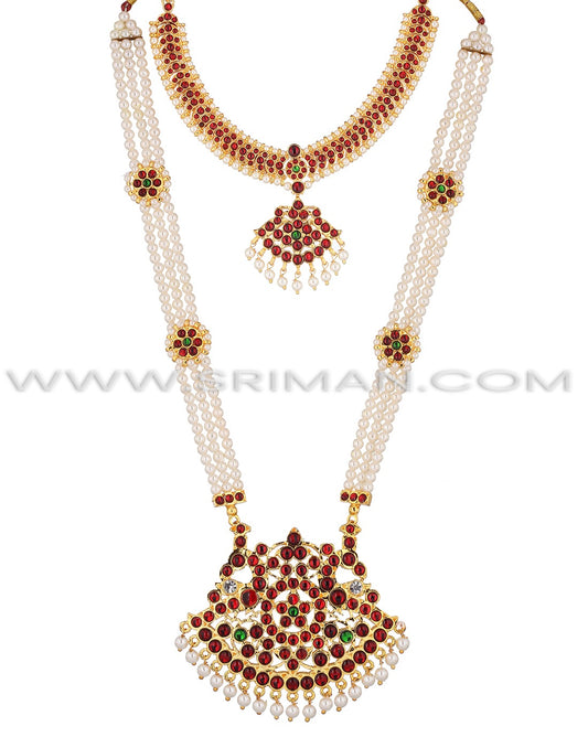 Sriman moti mala and necklace