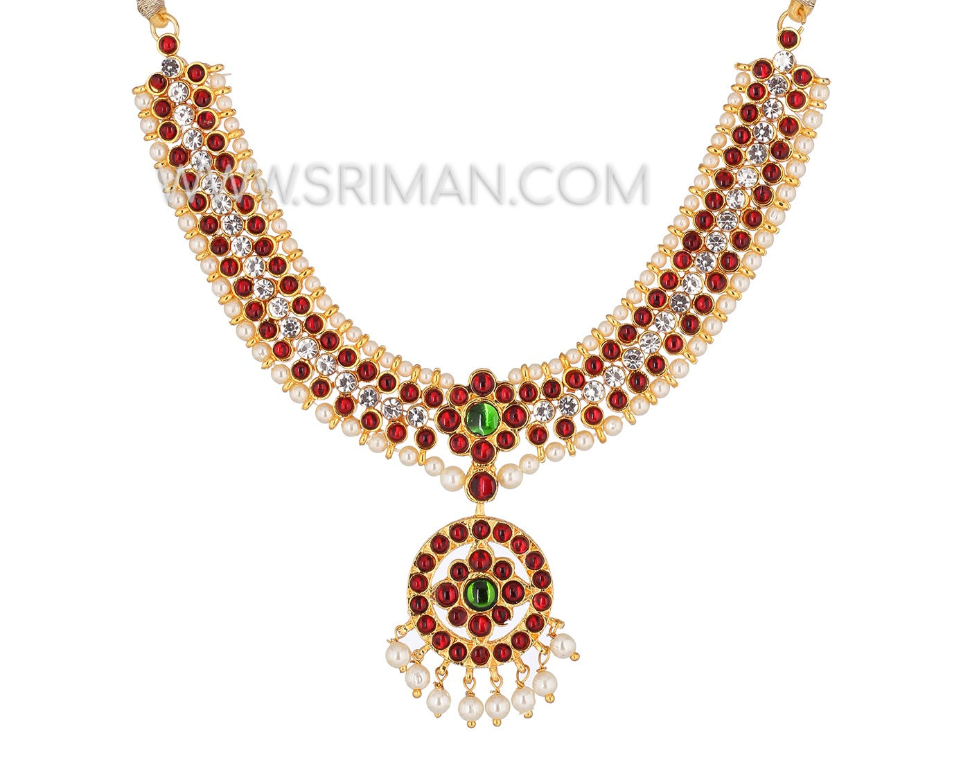 Sriman kempu necklace for bharatanatyam