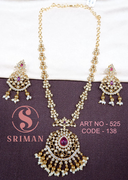 SRIMAN MAAT FANCY NECKLACE WITH EARINGS