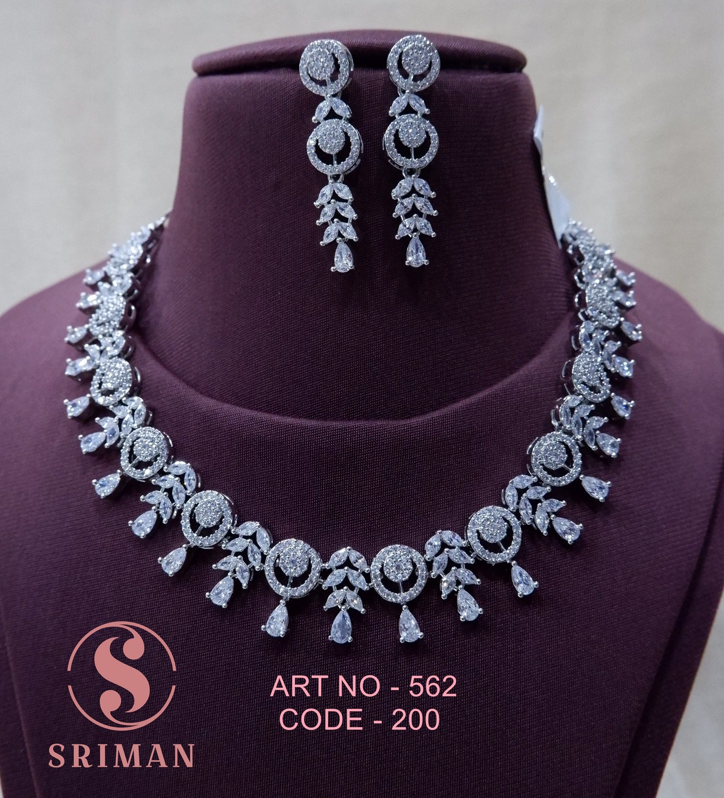 SRIMAN FANCY RADIUM NECKLACE SET