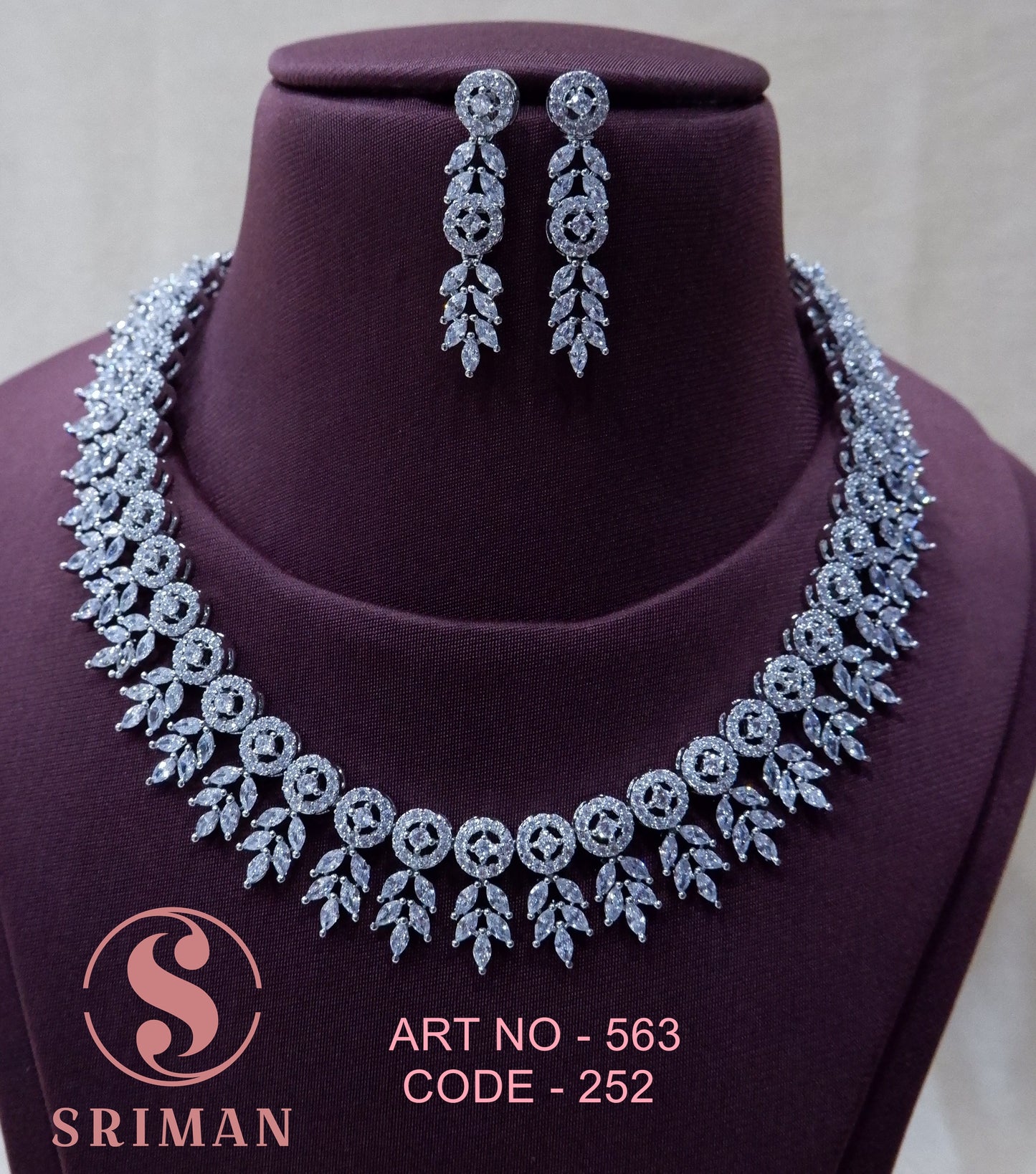 SRIMAN BEAUTIFUL RADIUM NECKLACE SET