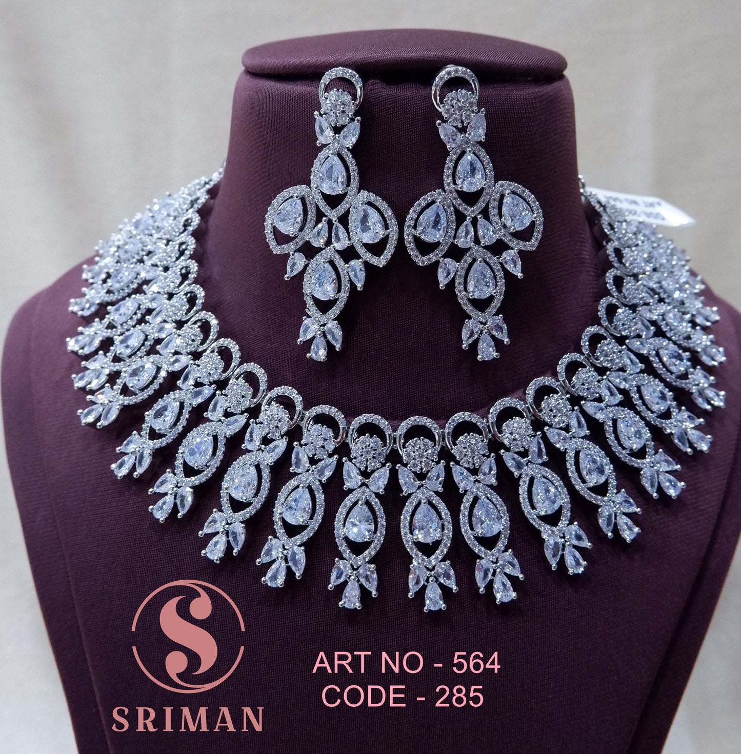 SRIMAN  GRAND RADIUM NECKLACE SET