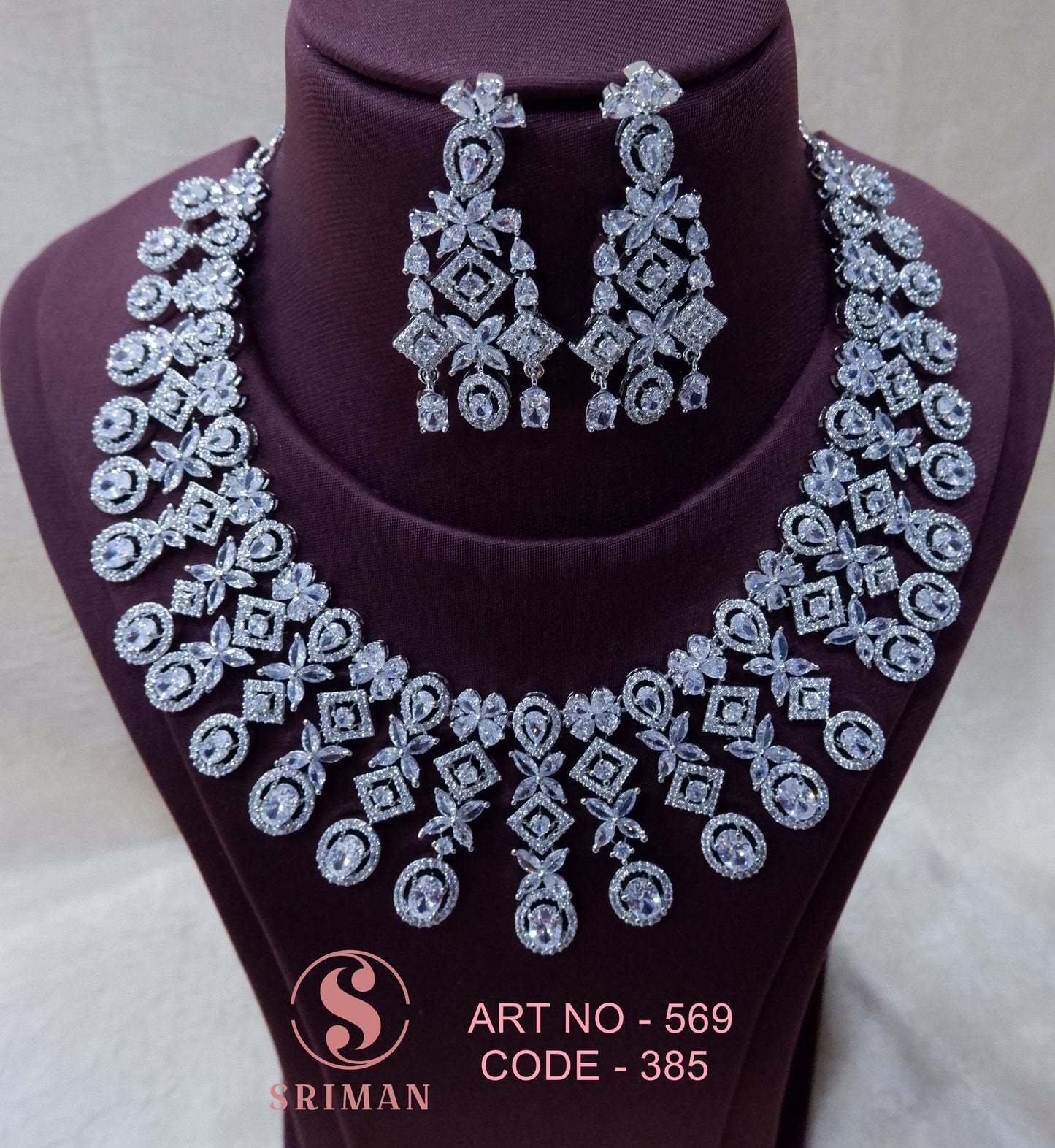 SRIMAN FASION RADIUM NECKLACE SET