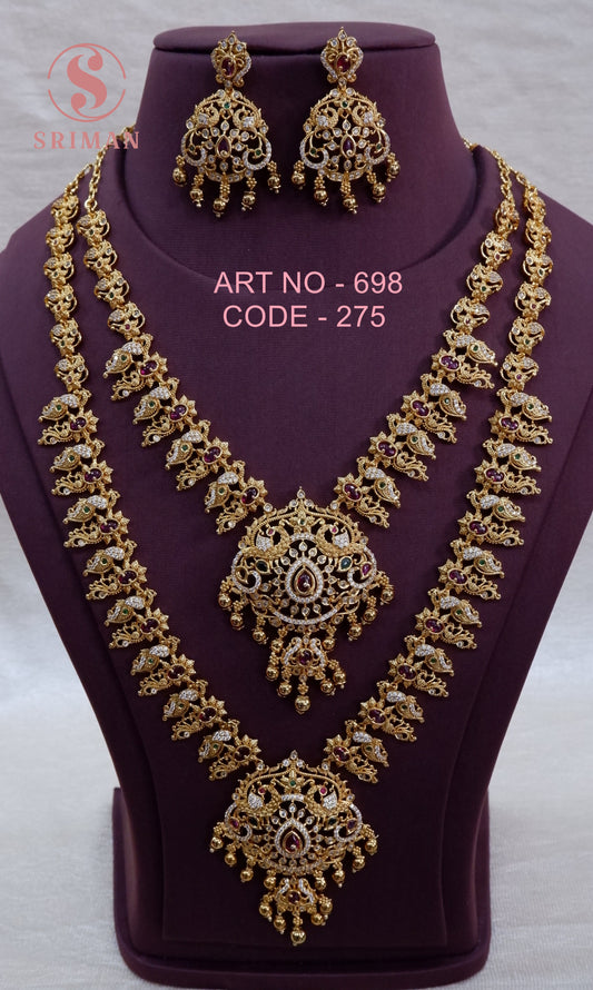 SRIMAN MAT COMBO  NECKLACE AND HARAM SET